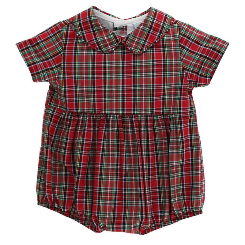 BAILEY BOYS TARTAN W NAVY CORD-DRESSY BUB SHORT