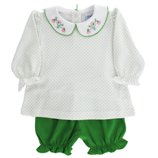 BAILEY BOYS GIRL'S PETITE PUMPKINS-BLOOMER SET