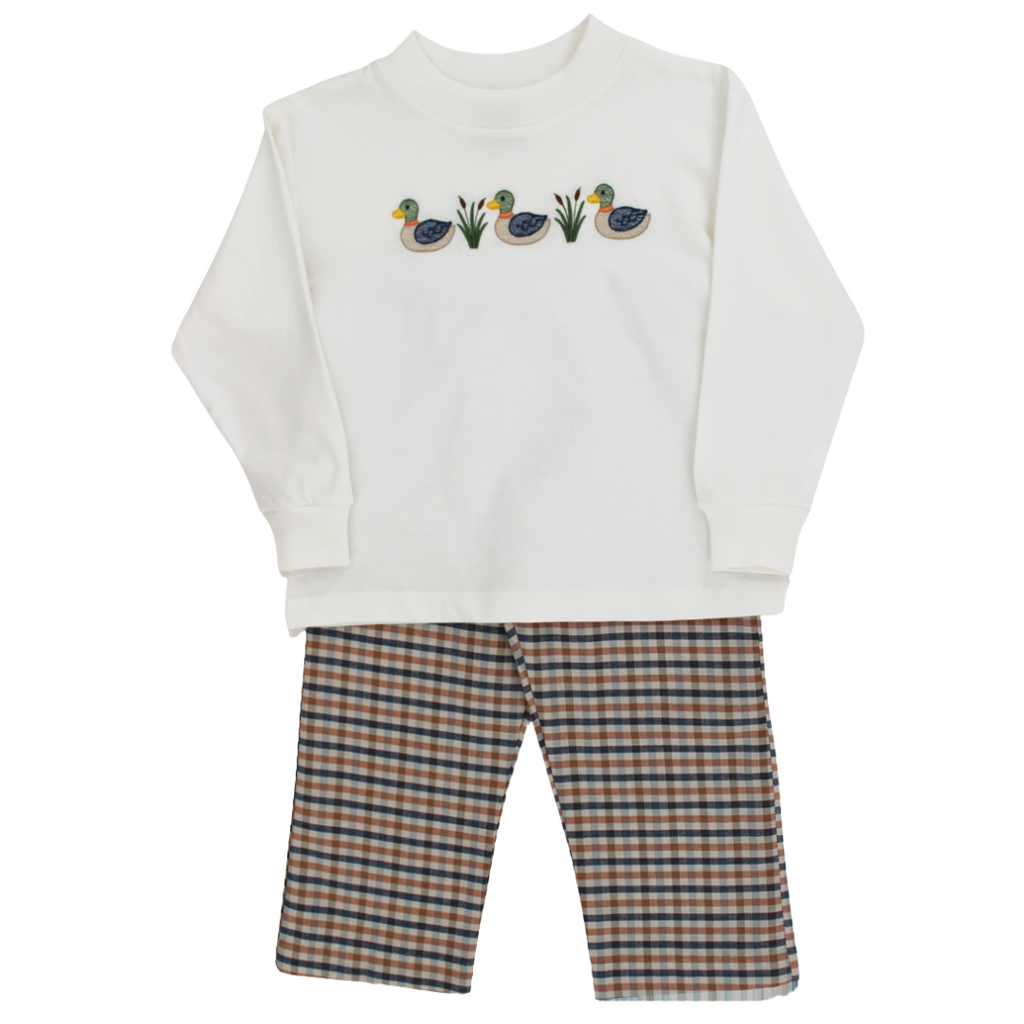 BAILEY BOYS BOY'S MARSHSIDE MALLARDS-PANT SET