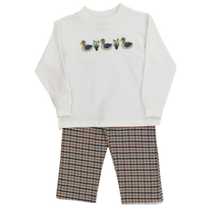 BAILEY BOYS BOY'S MARSHSIDE MALLARDS-PANT SET