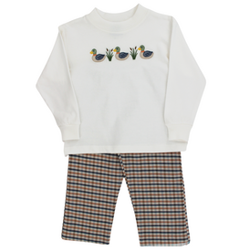 BAILEY BOYS BOY'S MARSHSIDE MALLARDS-PANT SET