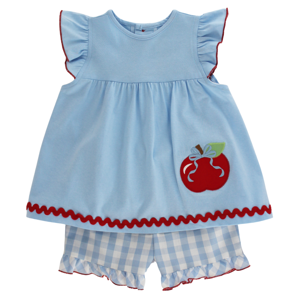 BAILEY BOYS GIRL'S APPLE OF MY EYE- SHORT SET