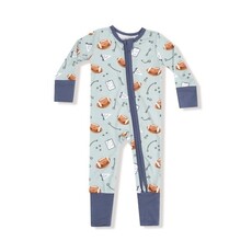 ANGEL DEAR Touchdown Time - Grey Mist - 2 Way Zipper Romper