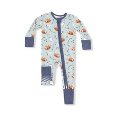 ANGEL DEAR Touchdown Time - Grey Mist - 2 Way Zipper Romper