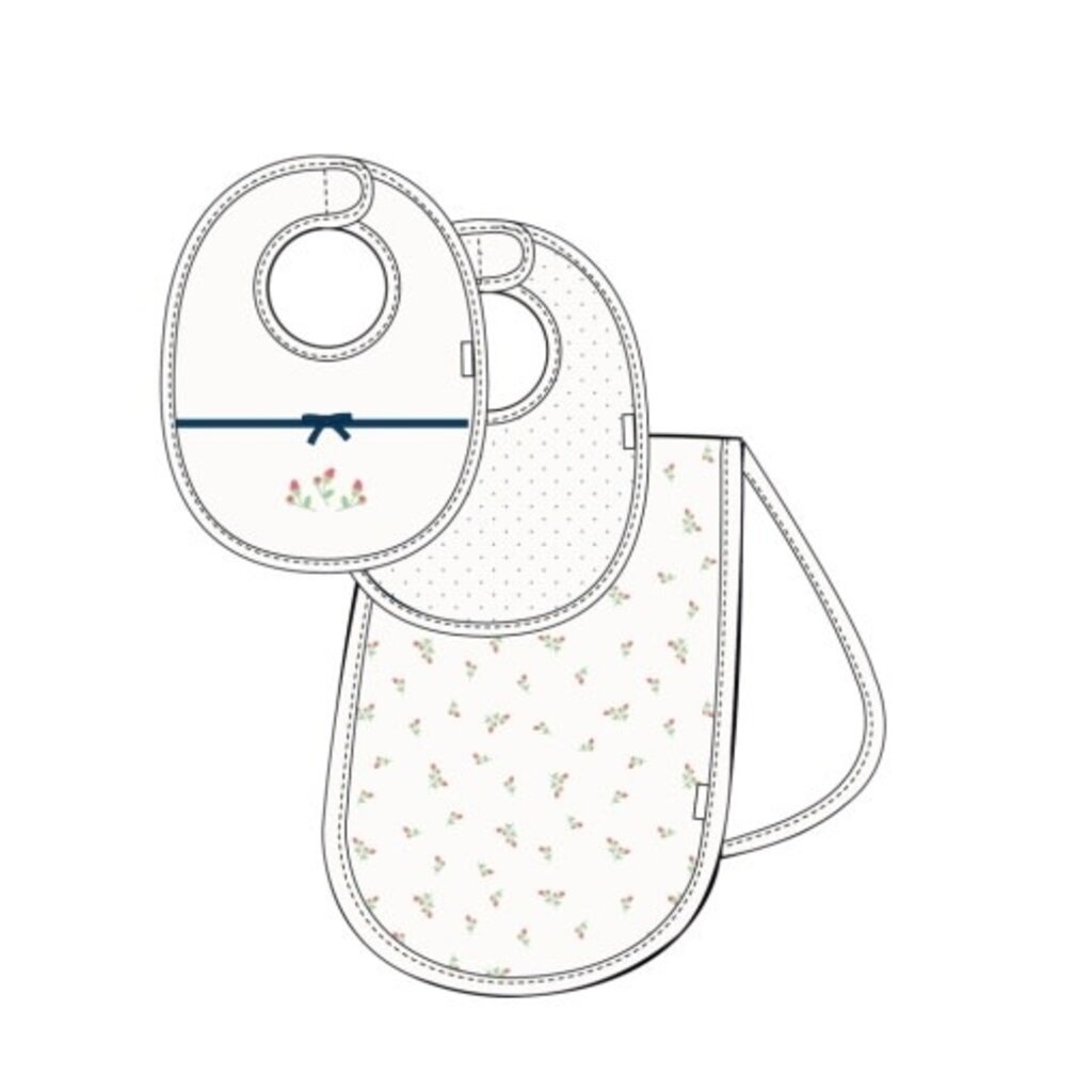 Little Me rosebud bib-burp