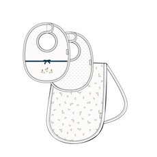 Little Me rosebud bib-burp