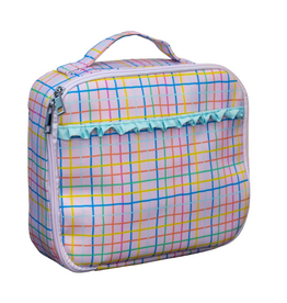 SUGAR BEE CLOTHING Insulated Lunch Bag - Pink Plaid
