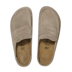 birkenstock NAPLES WRAPPED SUEDE TAUPE