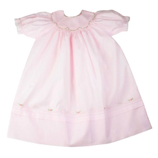 FELTMAN BROTHERS ROSETTE BISHOP DRESS-PINK