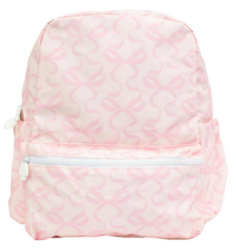 APPLE OF MY ISLA The Backpack in Bows on Pink-Large