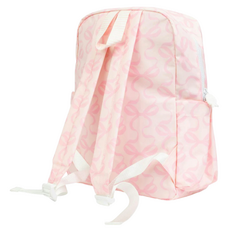 APPLE OF MY ISLA The Backpack in Bows on Pink-Large