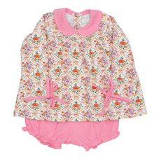 The Oaks Apparel Mary Charlotte Pretty Pumpkin Bloomer Set