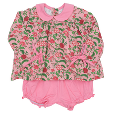 The Oaks Apparel Mary Charlotte Petalberry Pink Bloomer Set