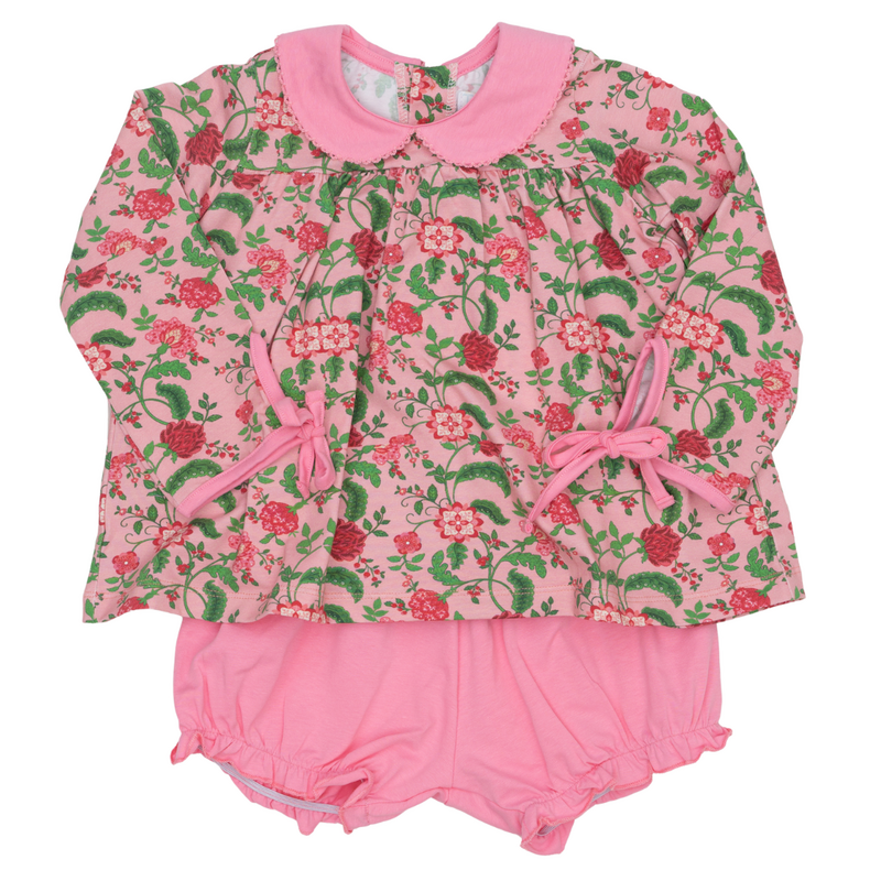 The Oaks Apparel Mary Charlotte Petalberry Pink Bloomer Set