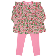 The Oaks Apparel Mary Reese Petalberry Pink Legging Set