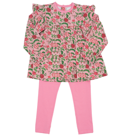The Oaks Apparel Mary Reese Petalberry Pink Legging Set