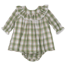 The Oaks Apparel Layla Mallard Grove Plaid Bloomer Set