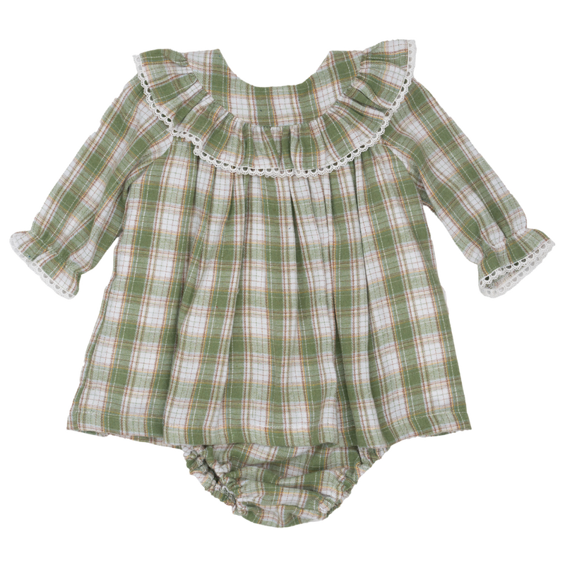 The Oaks Apparel Layla Mallard Grove Plaid Bloomer Set