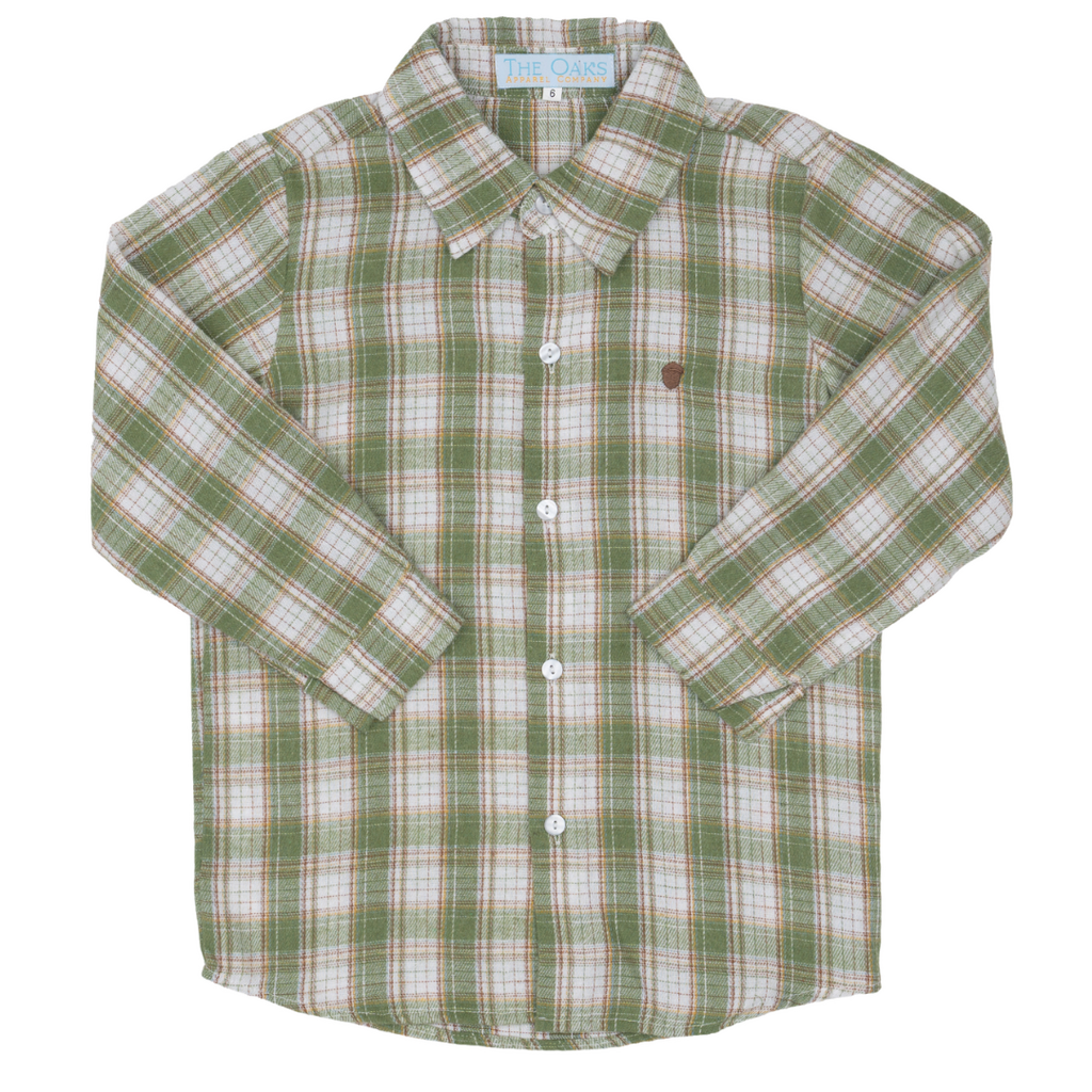 The Oaks Apparel William Mallard Grove Plaid Oxford