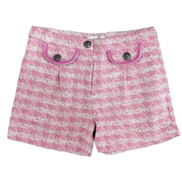 LULU BEBE Pink Tweed Donna Shorts