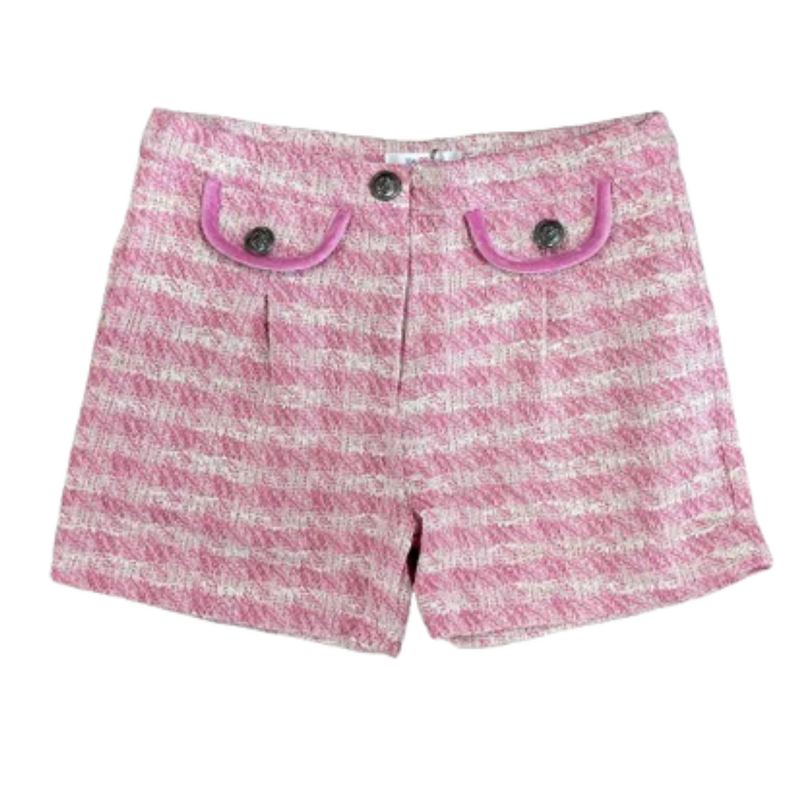 LULU BEBE Pink Tweed Donna Shorts