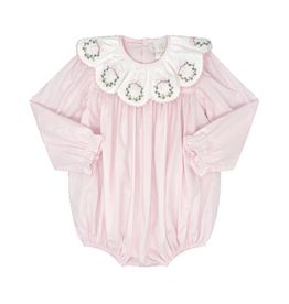 LULLABY SET CHLOE BUBBLE-BLESSINGS PINK BATISTE, WREATHS
