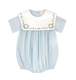 LULLABY SET CHRISTIAN BUBBLE-BLESSINGS BLUE BATISTE, HOLLY