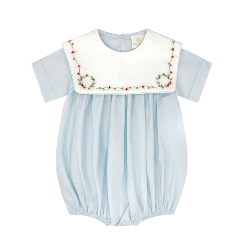 LULLABY SET CHRISTIAN BUBBLE-BLESSINGS BLUE BATISTE, HOLLY