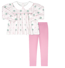 LULLABY SET LAYLA LEGGING SET-BOXWOOD AND BOWS