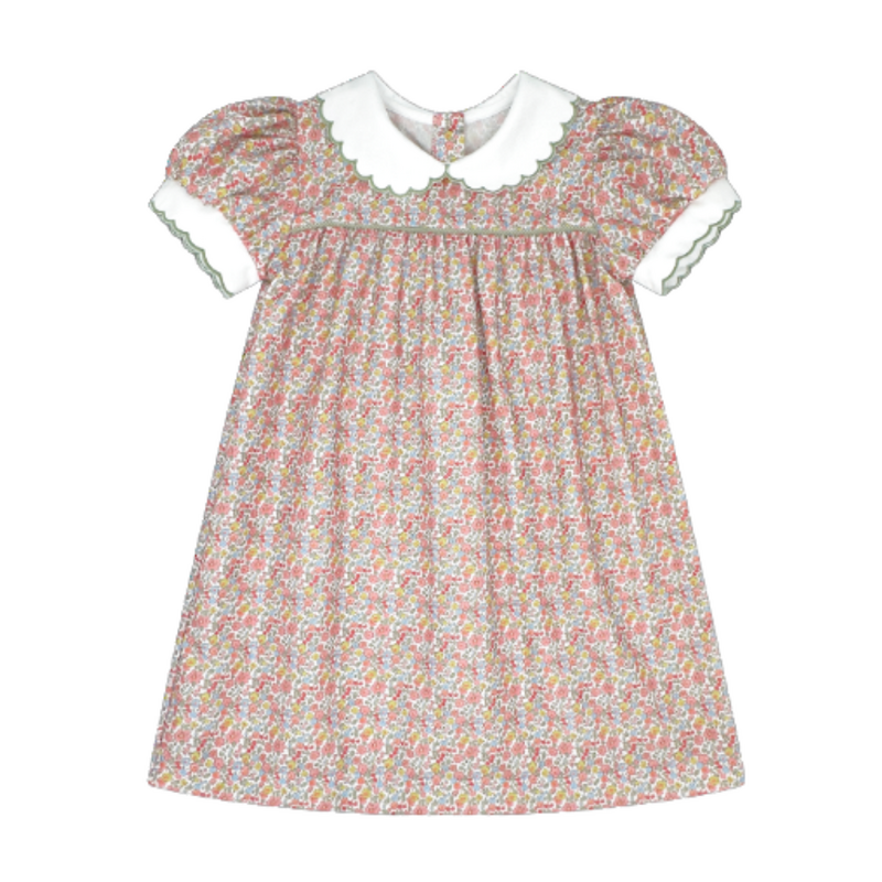 LULLABY SET MEMORY MAKING SCALLOP DRESS-AUTUMN GARDEN