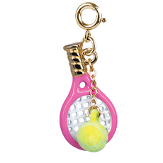 CHARM IT! GOLD TENNIS RACQUET CHARM