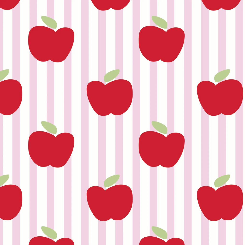 Lila + Hayes Libby Girls' Dress - Schoolhouse Apples Pink