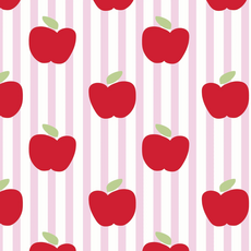 Lila + Hayes Libby Girls' Dress - Schoolhouse Apples Pink