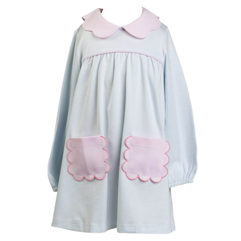 THE PROPER PEONY Scallop Pocket Dress