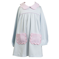 THE PROPER PEONY Scallop Pocket Dress