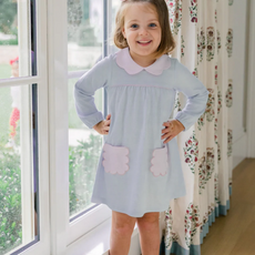 THE PROPER PEONY Scallop Pocket Dress