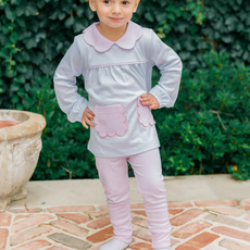 THE PROPER PEONY Scallop Pocket Tunic Set