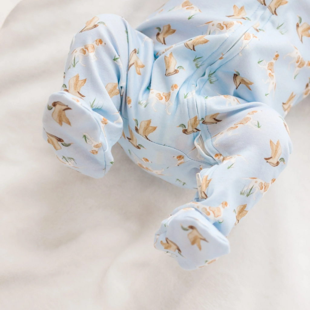 LUNA+ARLO Duck and Hound Zip Footie