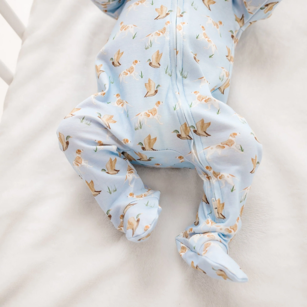 LUNA+ARLO Duck and Hound Zip Footie