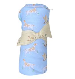 LUNA+ARLO Duck and Hound Swaddle Blanket