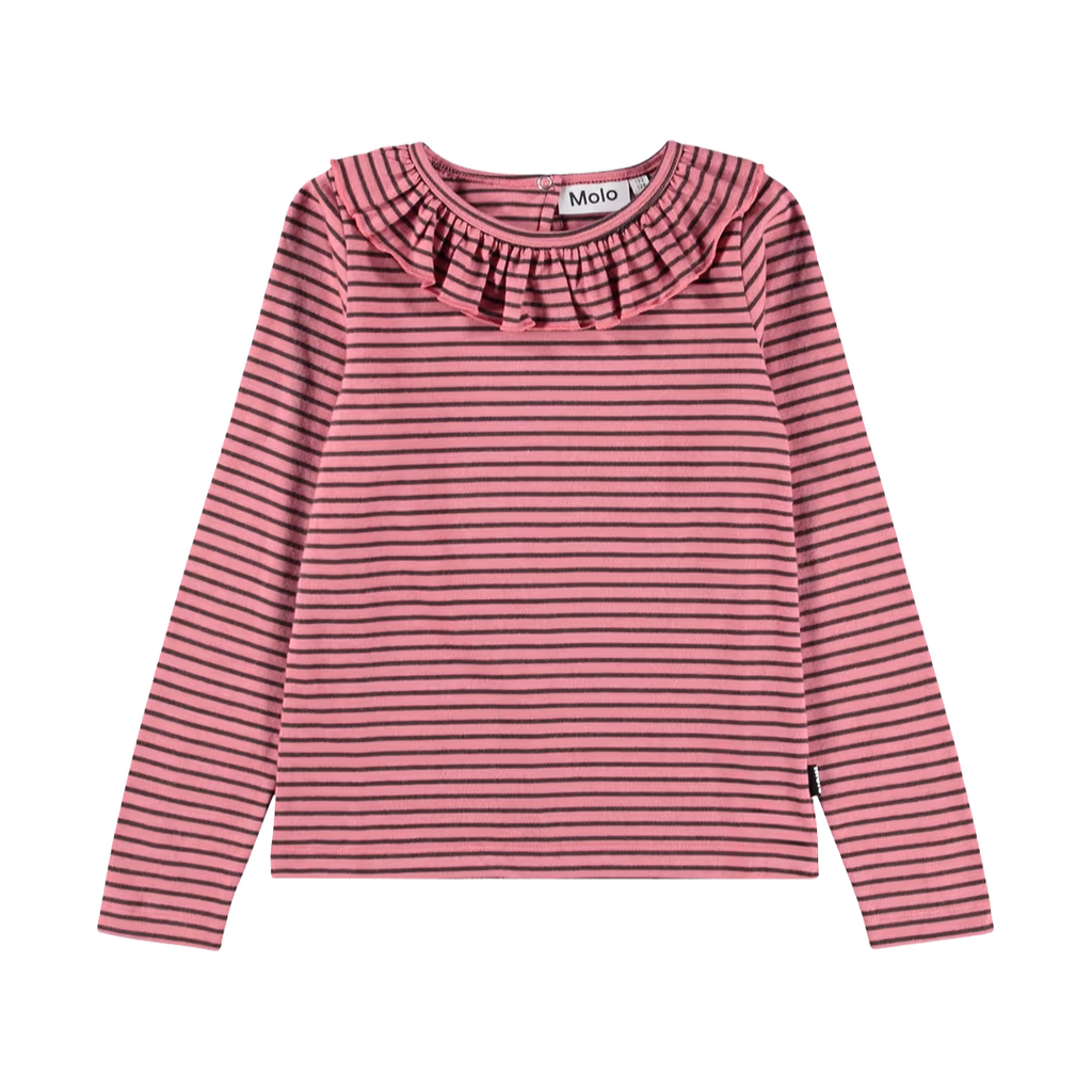 MOLO Rica Pink Bark Stripe Top