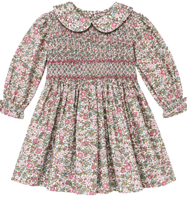 LULU BEBE Vintage Pink Gianna Smocked Dress