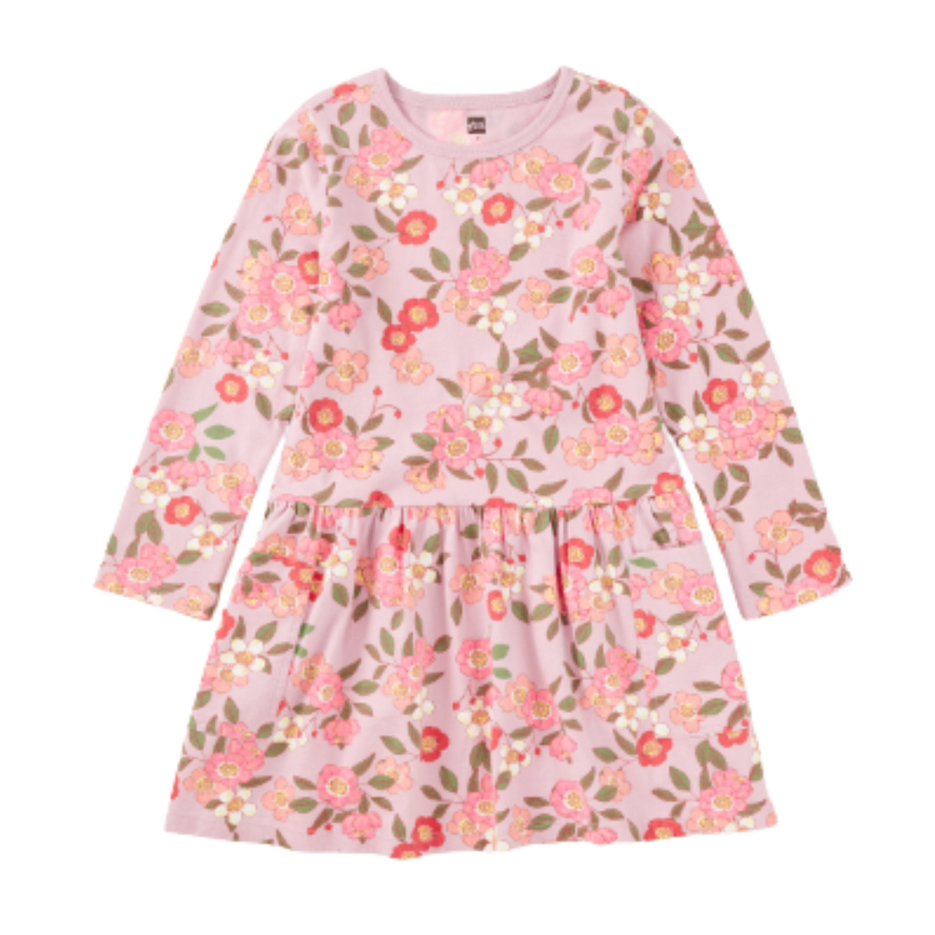 LONG SLEEVE POCKET DRESS Rosa Canina