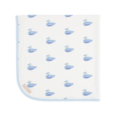 THE BEAUFORT BONNET COMPANY BABY BUGGY BLANKET - Merrimack Quack Quacks/Buckhead Blue