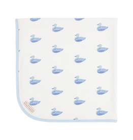THE BEAUFORT BONNET COMPANY BABY BUGGY BLANKET - Merrimack Quack Quacks/Buckhead Blue