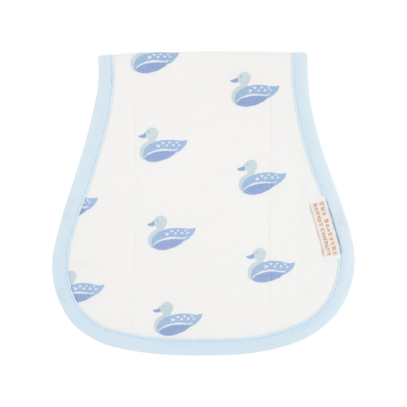 THE BEAUFORT BONNET COMPANY OOPSIE DAISY BURP CLOTH Merrimack Quack Quacks