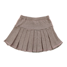 T2LOVE PLEATED SKIRT W/PIPING NUDE