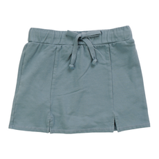 T2LOVE SLIT FRONT SKORT WASH BLUE