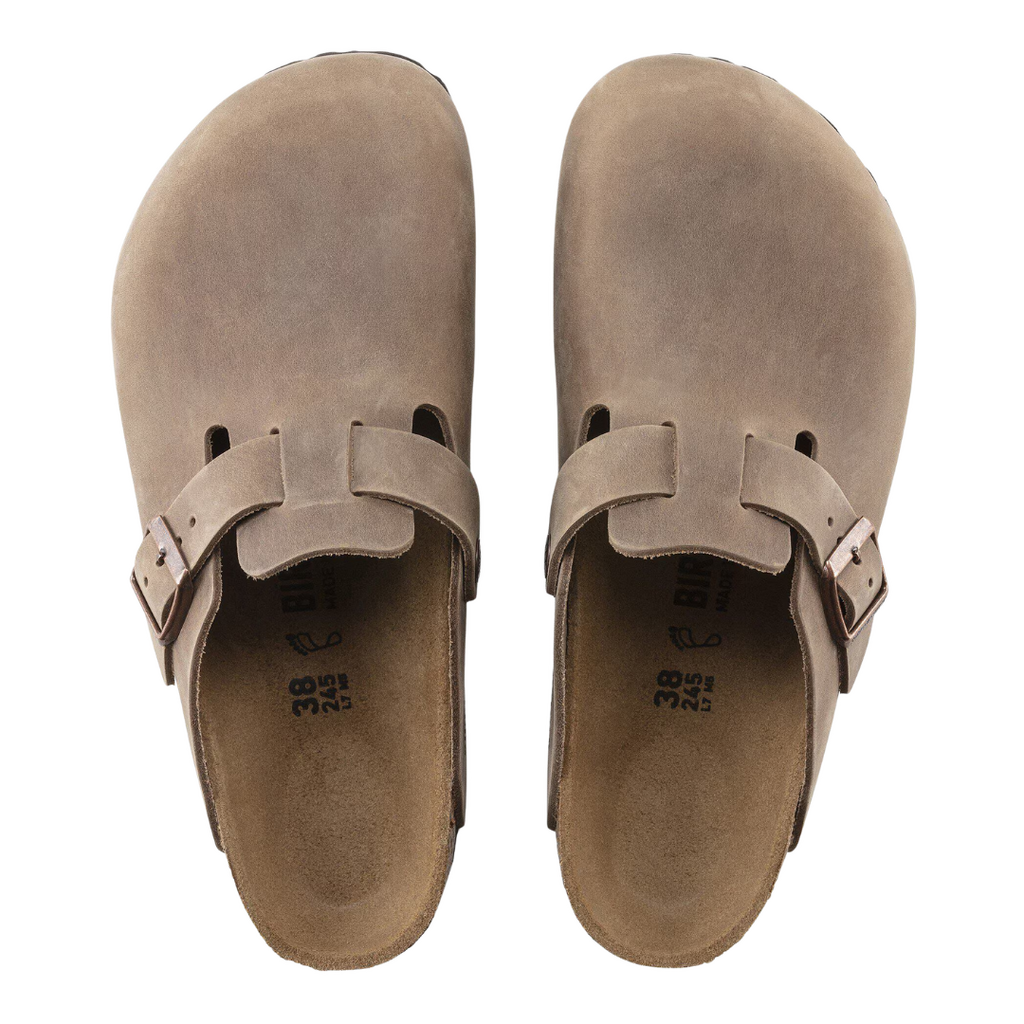 birkenstock BOSTON OILED LEATHER TABACCO BROWN