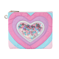 PACKED PARTY "Taylor" Quilted Hearts Confetti Pencil Pouch